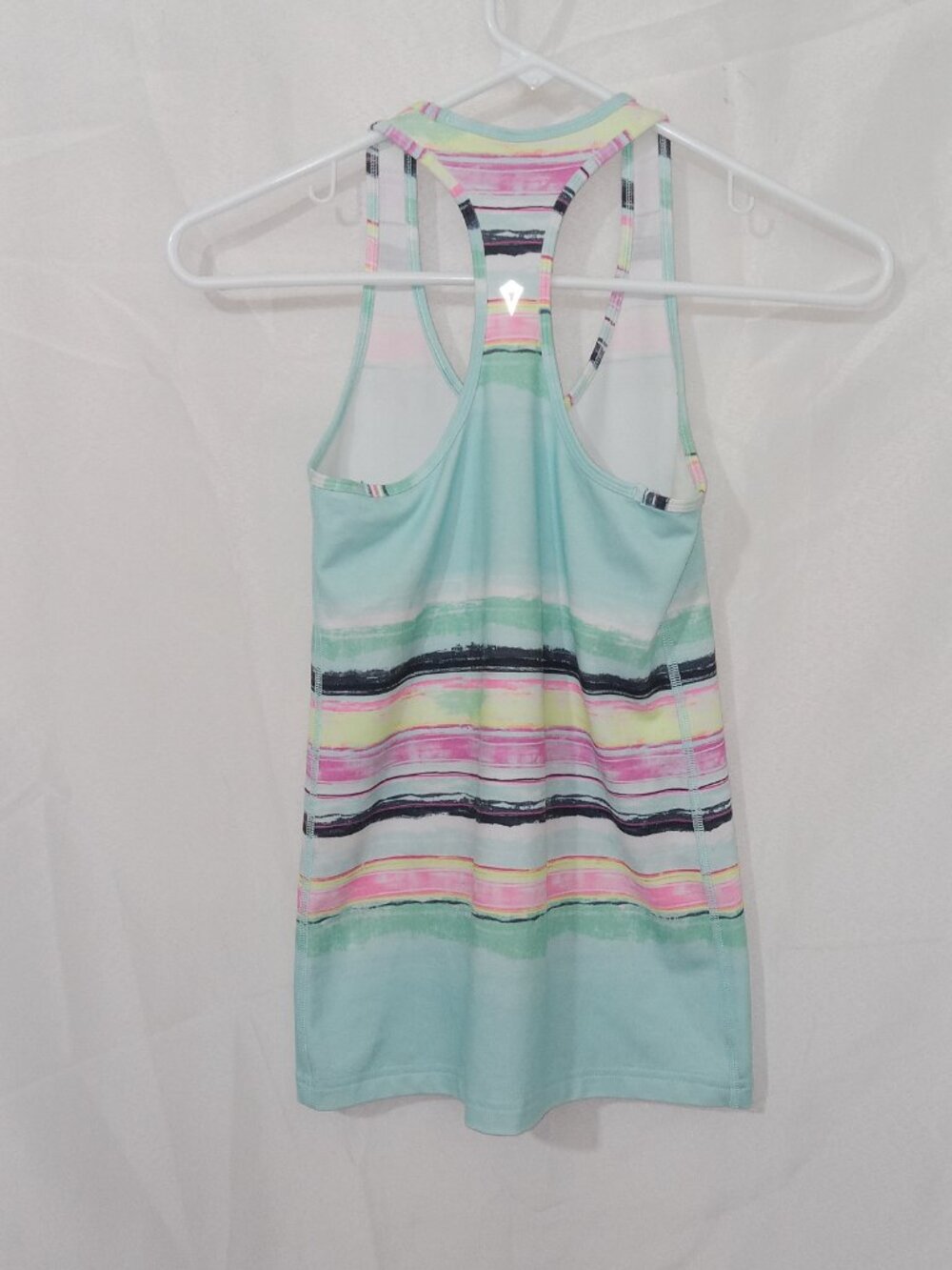 ivivva by Lululemon Tank Top Girls 10 Multicolor Stripe Racerback Athletic Yoga - Picture 5 of 10